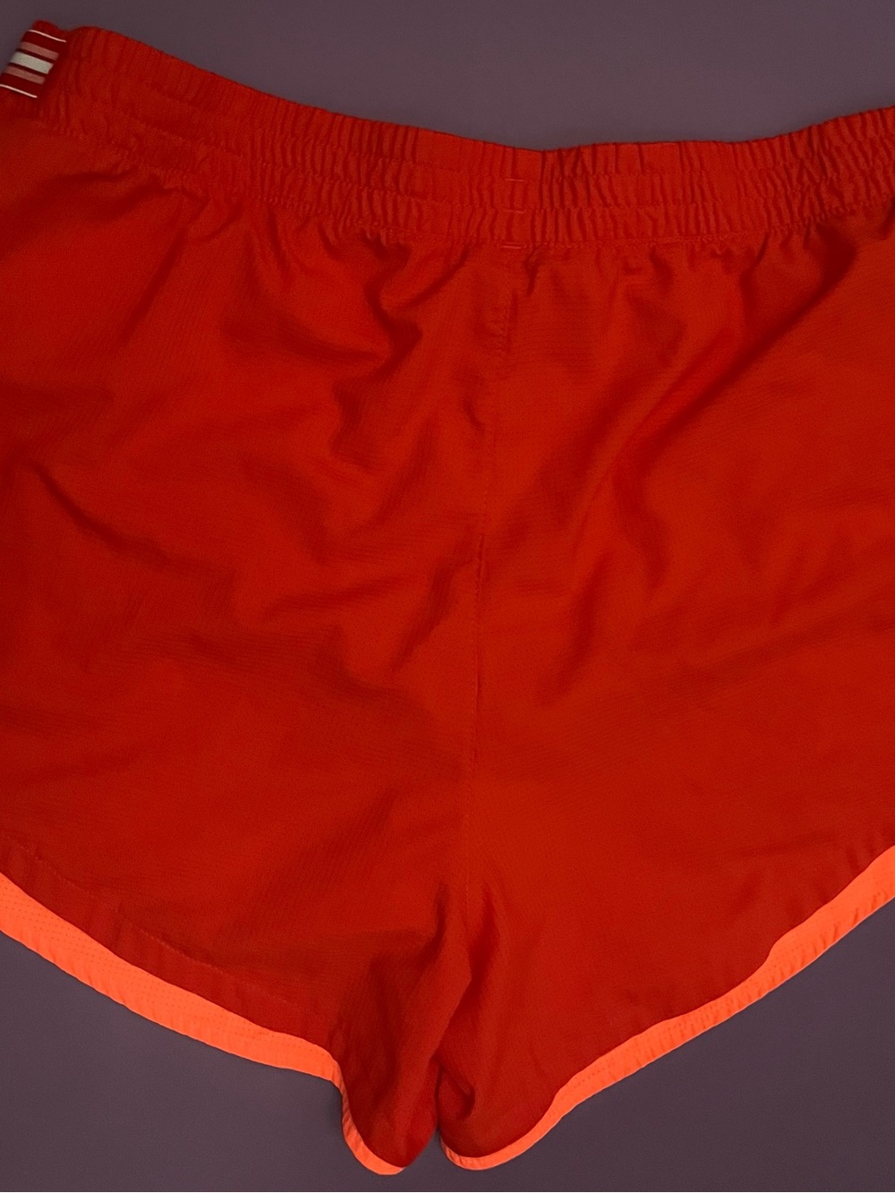 Avia Red orange Athletic Shorts with White Logo